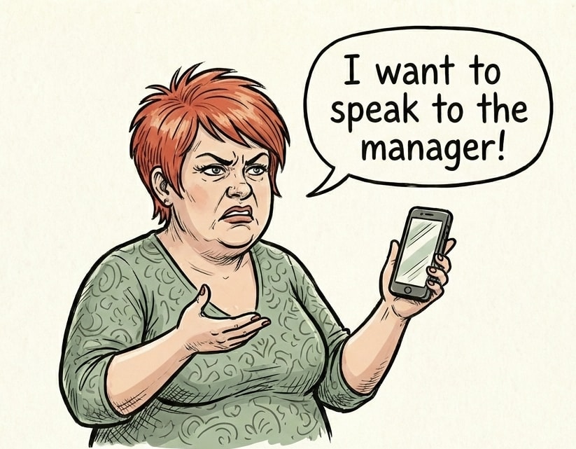 Karen - I want to speak to the manager