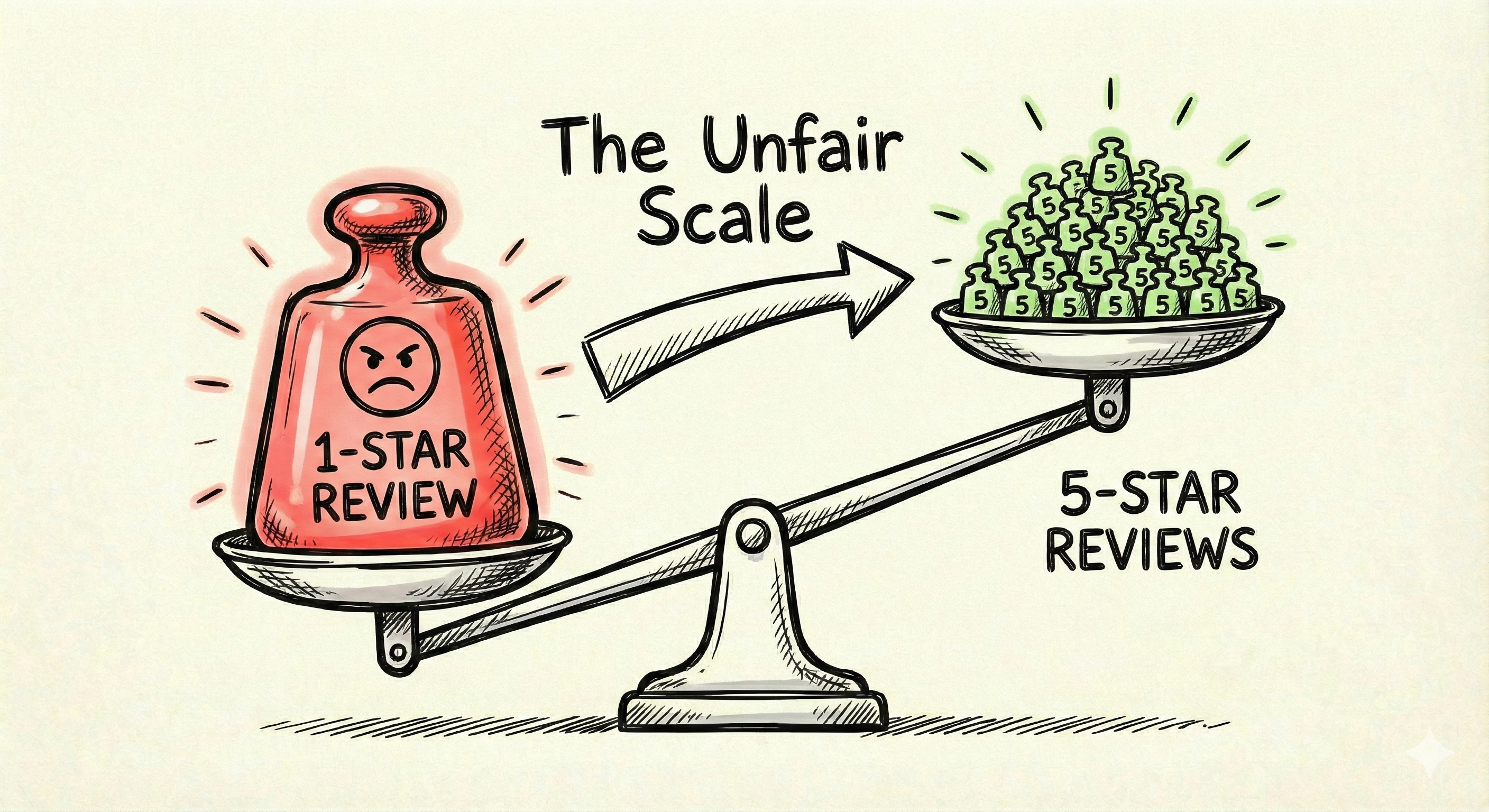 The Unfair Scale - 1 Star vs 5 Stars